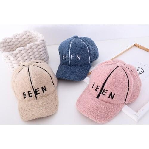 Doitbest 2020 winter Child Baseball Cap 2 to 6 Years old Lamb wool autumn BEEN letters kids Hats Boy Girl Caps snapback hat