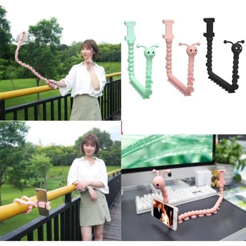 Flexible Pastable Selfie Stick Monopod Octopus Tripod Holder for GoPro IPhone Camera Phone Car Bicycle Universal