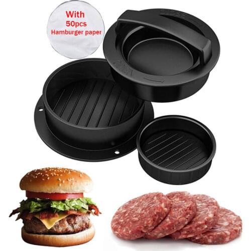 Round Hamburger Press Food-Grade ABS Plastic Hamburger Maker For Meat Beef Grill Burger Patty Press Mold Kitchen Mold Tools
