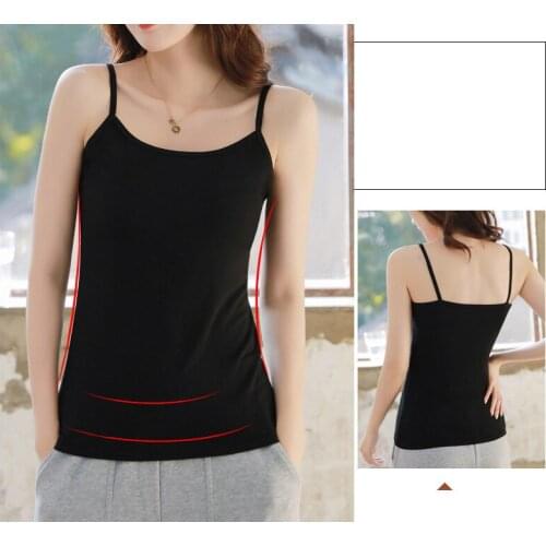 New Tank top Summer Casual Camisoles Womens Tops T-shirt Spaghetti Strap Cropped Vest Female Camis Fashion modal plus size