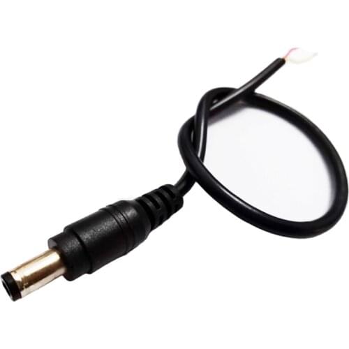 NCHTEK DC Power Male 5.5x2.5mm Cable Plug Adapter, 5.5/2.5 DC Pigtail Connector, 10pcs Free shipping