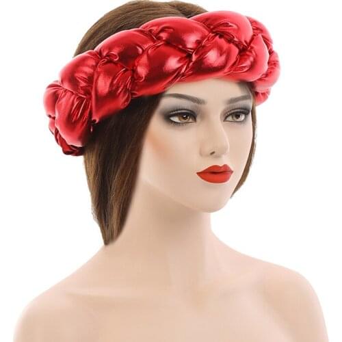 New Arrival 2021 Fashion Style African Women Solid Color Headtie African Caps