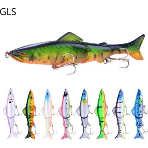 3 Sections Multi-section Fishing Lure 18g 13cm Sinking Artificial Plastic Wobbler Carp Trolling Swimming Fake Bait Tools