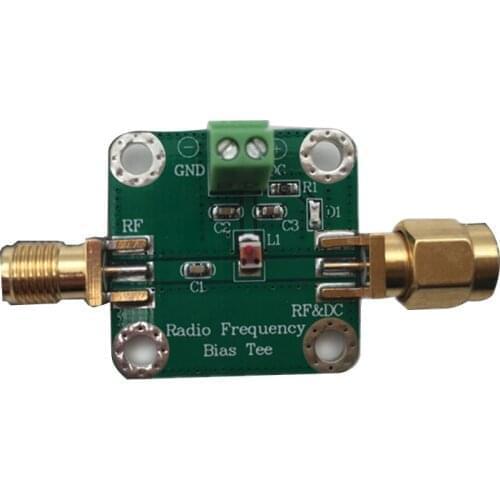 RF Biaser Bias Tee 1-3000MHZ 3GHz Broadband DC blocker Coaxial feed for HAM radio RTL SDR LNA Low Noise Amplifier DC 1-50V
