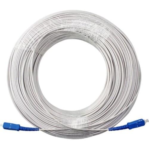 SC-SC Finished Single-mode Sheathed Fiber Optic Cable Home Fiber Optic Cable 1 Core 2 Steel Sheathed Fiber Optic For Optical Fib