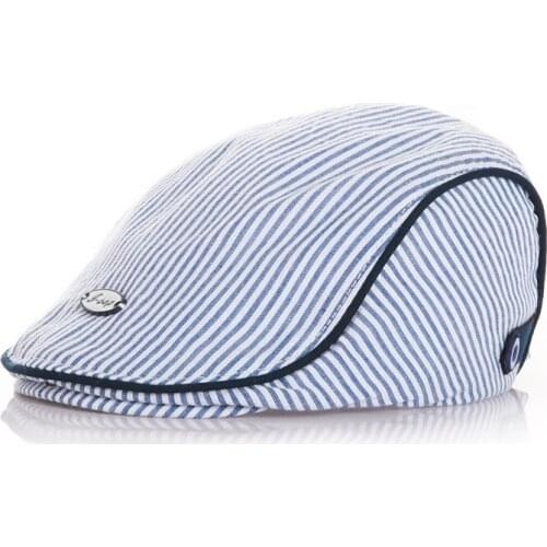 Cute Baby Infant Hats Boy Girl Striped Gentleman Cap Baby Bonnet Kids Spring Autumn Hats For Baby Photography Size 48-52cm
