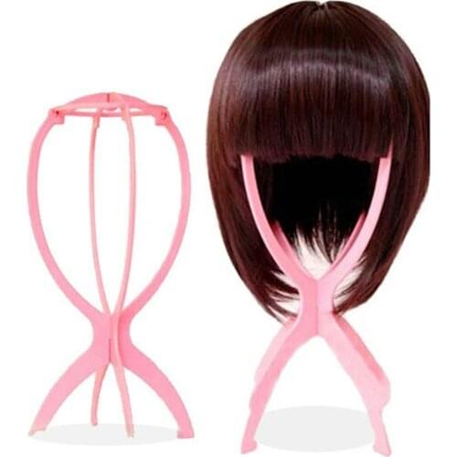 Plastic Wig Holder Wig Stand Portable Durable Rack Folding Wig Rack Presentation Tools Stable Wig Stand Dryer
