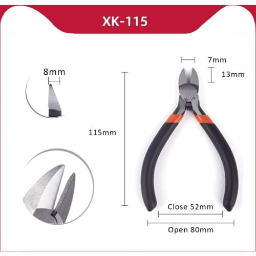 Precision Cutting Wire Scissors Hardware Tools Manual Pliers DIY Nippers Universal Wire Cutters Electrician XK-115