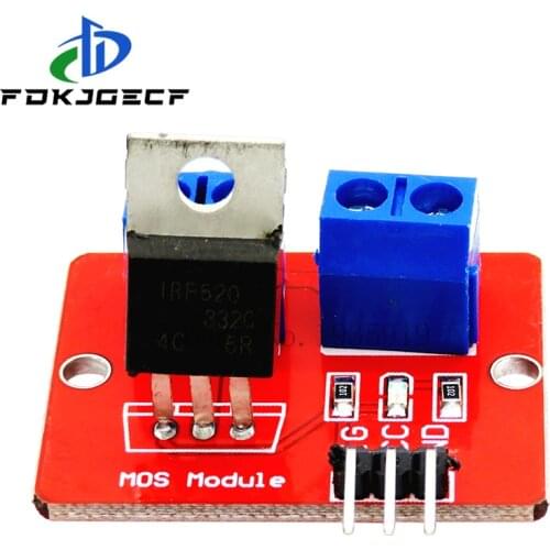 0-24V Top Mosfet Button IRF520 MOS Driver Module For Arduino MCU ARM Raspberry pi