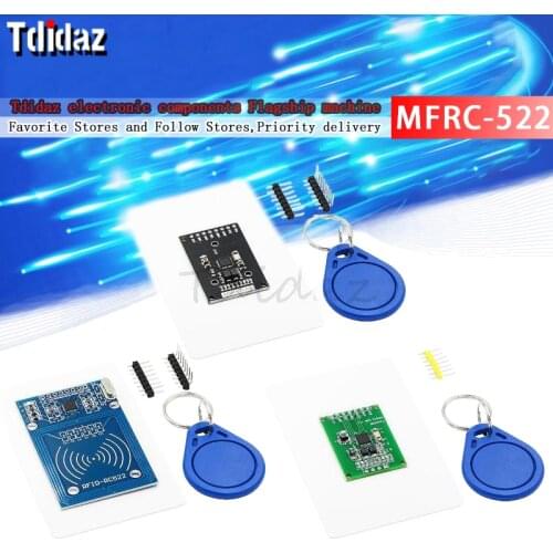 High Quality MFRC-522 RC522 RFID NFC Reader RF IC Card Inductive Sensor Module For Arduino Module + S50 NFC Card + NFC Key Ring