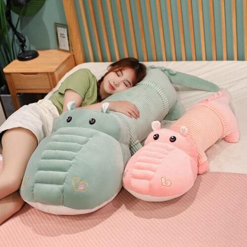 Nice 1pc Giant Soft Crocodile Plush Toys Pillow Stuffed Cute Animal Alligator Doll Sofa Bed Cushion Lovely Babys Birthday Gift