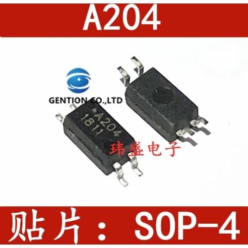 10PCS ACPL-204V SOP4 light coupling A204V A204 chip in stock 100% new and original