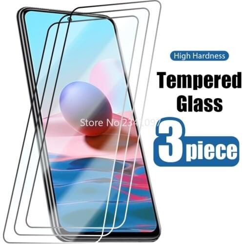 3 Pcs!Screen Protector on Xiaomi Redmi Note 10 Pro Max 10S 9S 9 Pro 5G 4G 8 8T 7 9T Toughed Glass on Redmi 6A 7A 8 8A 9 9A Glass