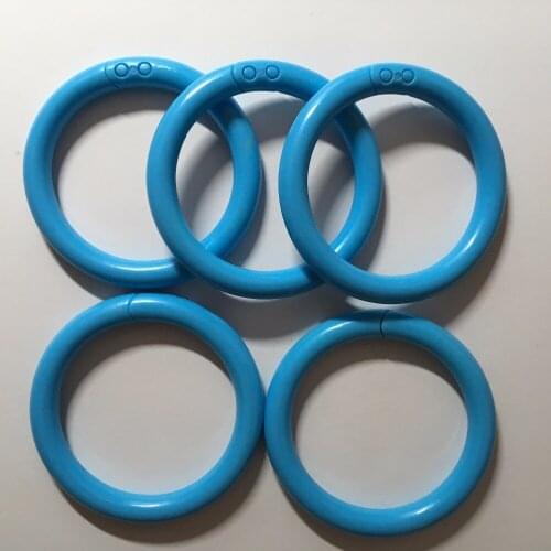 50PCS BLUE COLOR Loop Rings O Links Rattle Developmental Parts Toys