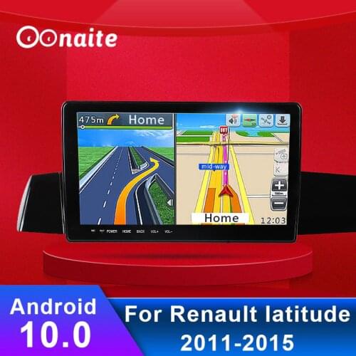 9.66 Inch IPS navigator car multimedia player HD capacitive screen audio video Handfree DVD for Renault Latitude 2011-2015