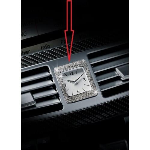Car Center Horologe Clock watch Decorate Diamond Sticker Ring Trim For Mercedes Benz E/GLC/CLS/S/2015-2016 C Class Car Styling
