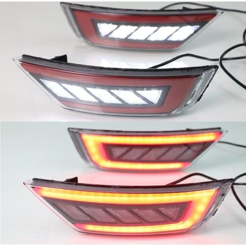 CSCSNL 1 Pair For Ford Escape Kuga 2013 2014 2015 2016 2017 2018 Car Light Rear Bumper Reflector Lights Rear Fog Lamp Assembly