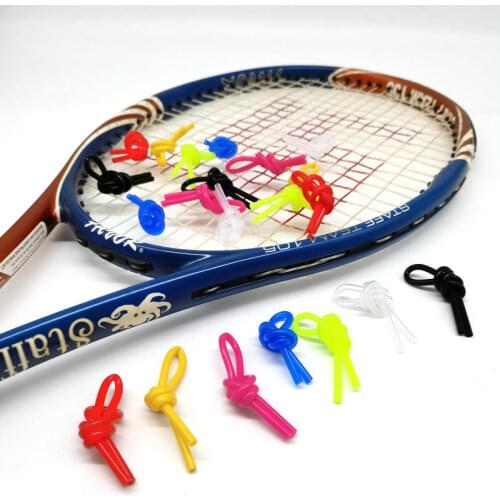 5 Pcs Tennis Racket Damper String Vibration Dampener Silica gel Knot Shape Shock Absorber Racquetball