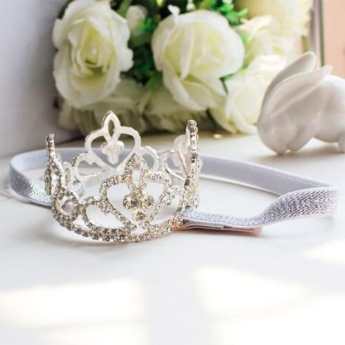 Girls Baby Kid Princess Rhinestone Crown Headband Newborn Tiara Photography Prop GXMB