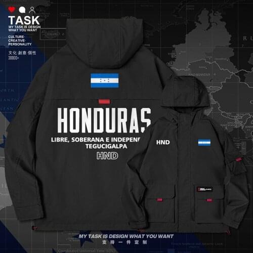 Honduras HND Honduran men jacket hooded nation flag for men clothing top chaquetas hombre casual windbreaker clothes autumn