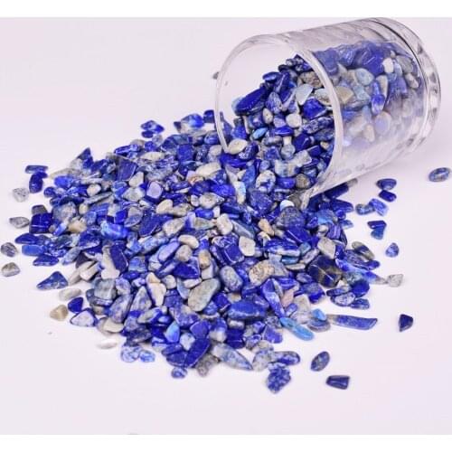 Lapis lazuli quartz crystals natural stones and minerals tumbled small gemstones healing reiki fish tank decoration