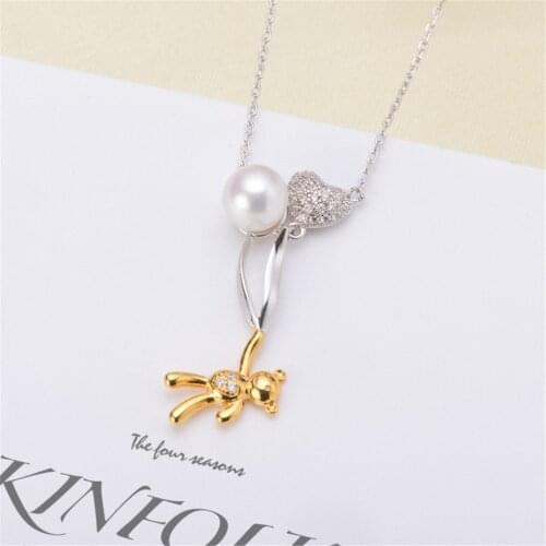 Pure silver Empty set of Necklace Chains For Jewelry Making Diy Supplies Handmade Jewelry Accessories