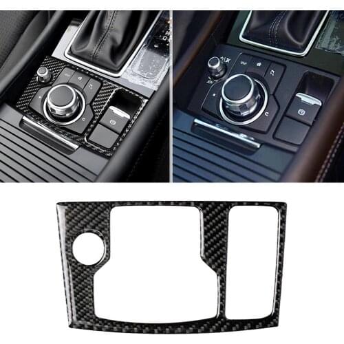 Carbon Fiber Multi-media Gearbox Right Car Sticker Decoration for Mazda 3 Axela 2020