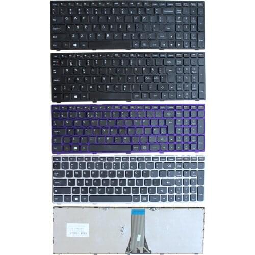 New US/Norwegian/UK Black /Purple/Silver non-Backlit Keyboard for Lenovo G50-70 AT G50-45 G50-30 80 Z51 N50 B50 B51 300-15