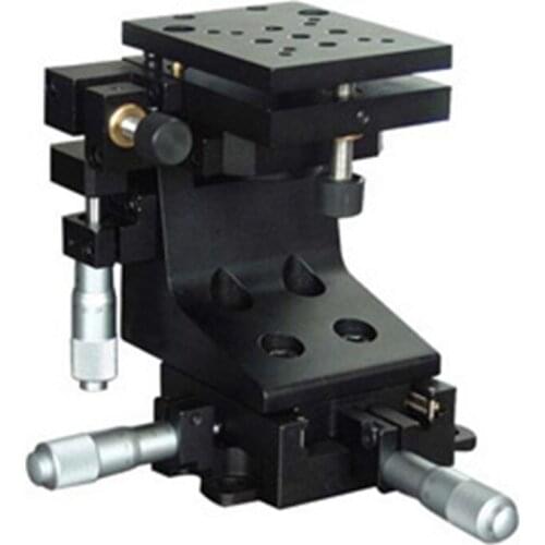 PT-WZ13 XYZ 0y 0z Axis Tilt Trimming Station 5-Axis Manual Linear Stage Displacement platfrom Multi-axis Sliding Table