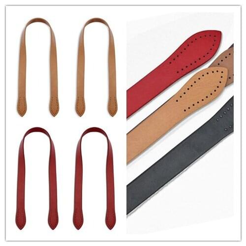 2Pcs 32-60cm Bag Belt Detachable PU Leather Handle Women Shoulder Bag Strap DIY Replacement Accessories Handbag Handle Strap