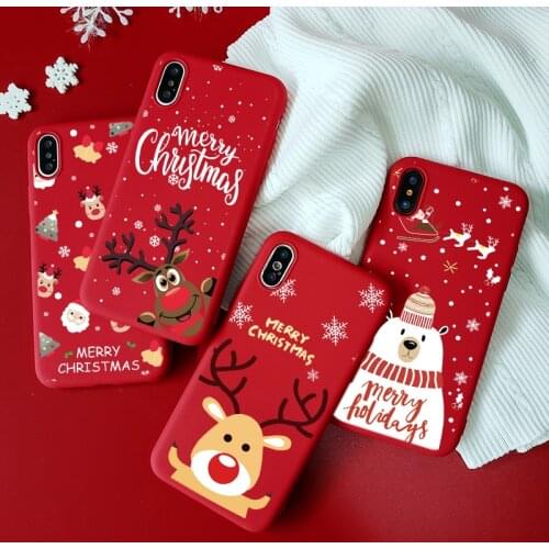 Xmas Cartoon Case For Huawei P40 Lite E P30 P20 Pro P Smart 2021 Y7 Y7a 2019 Honor 9X 8X 8A 10 10i 20 Lite Christmas Doll Covers