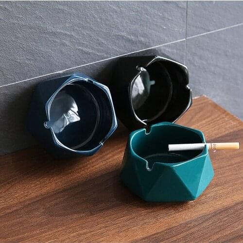 Nordic Creative Simple Ins Wind Ceramic Ashtray Home Living Room Bedroom Hotel Office Desk Top Ashtray