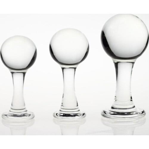 Glass Plug Manual Butt Clitoral Stimulator Adult Sex Toys for Women Lesbian Men Couples