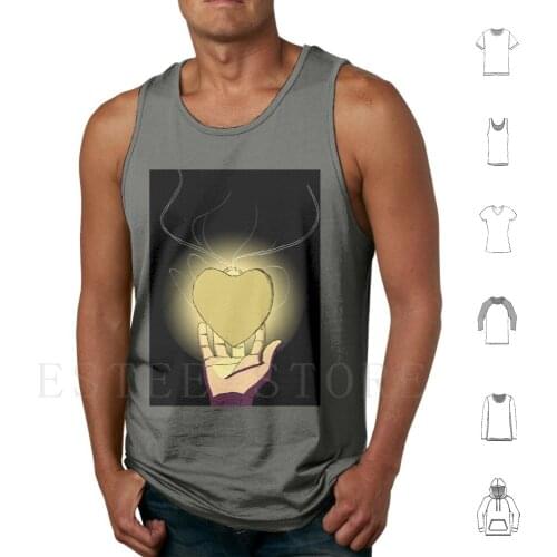 Glowing Tank Tops Vest Mysterious Supernatural Glow In The Dark Dark Hand