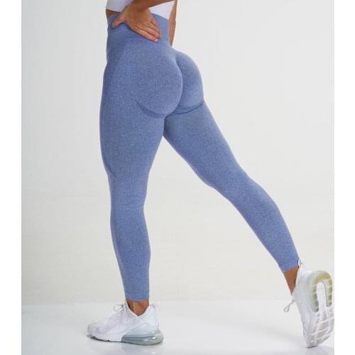 Qickitout 10% Spandex Bubble Butt Moisture Wicking Knitted Seamless Legging Women Sexy hip GYM Pants 14 Colors