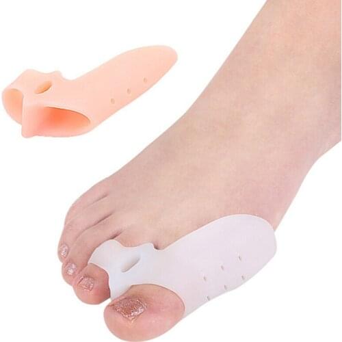 1Pair Big Toe Protector Hallux Valgus Straightener Toe Spreader Pedicure Toe Correctors Gel Foot Care Tool Bunion Corrector Bone