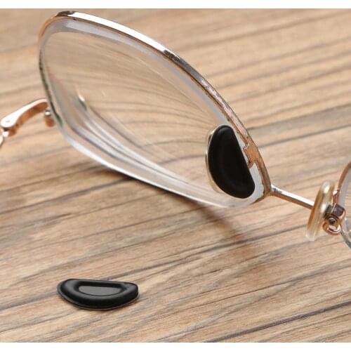 10 Pairs Glasses Nose Pads Anti Slip Hypo-Allergenic Soft Silicone Pad for Eyeglasses Sunglasses Portable Adhesive Grips Holders