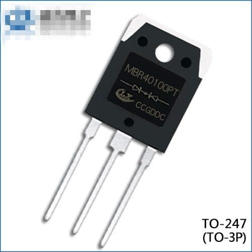 20PCS/LOT TO-3P MBR40100PT MBR40100 40A 100V Schottky diode 100% Original