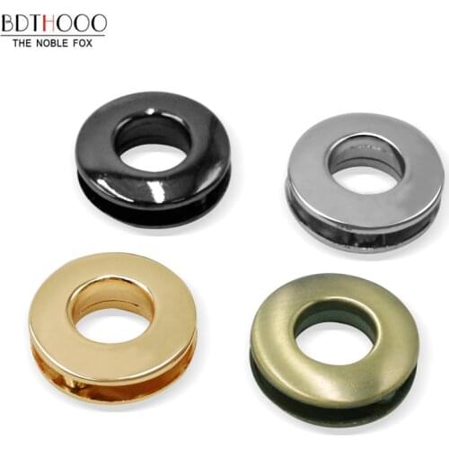4 sets Inner 1cm DIY Bag Accessory Screw airhole Metal Eyelets Round Shape clavus Metal Ring For Handbag Purse Hardware Parts