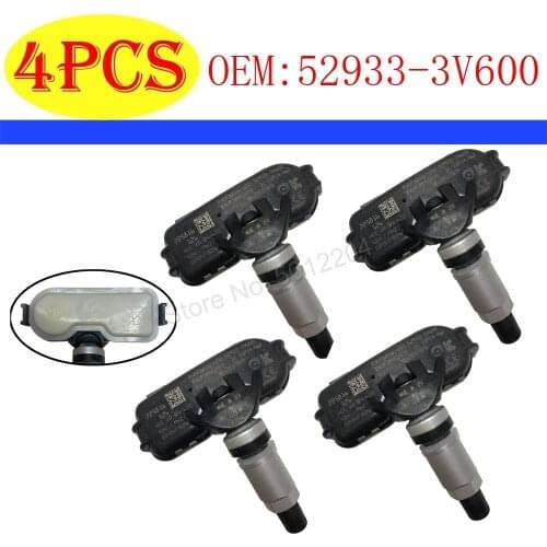 4Pcs Tire Pressure Monitor System Sensor 52933-3V600 529333V600 For Kia Hyundai Grandeur i40 Azera 433Mhz