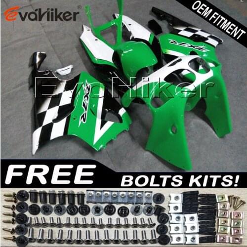 ABS Plastic Bodywork Set for ZX7R 1996 1997 1998 1999 2000 2001 2002 2003 green ABS Plastic Bodywork Set