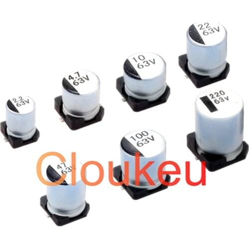 10*10.5mm SMD Aluminum Electrolytic capacitor 10V 16V 25V 35V 50V 220uF 330uF 470uF 1000uF