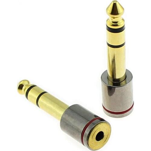 6.5 Connector Plug 6.5mm Male To 3.5mm Female Audio Adapter Gold Plated Hifi Headphones Jack Stereo Microphone Earphone DIY 3.5