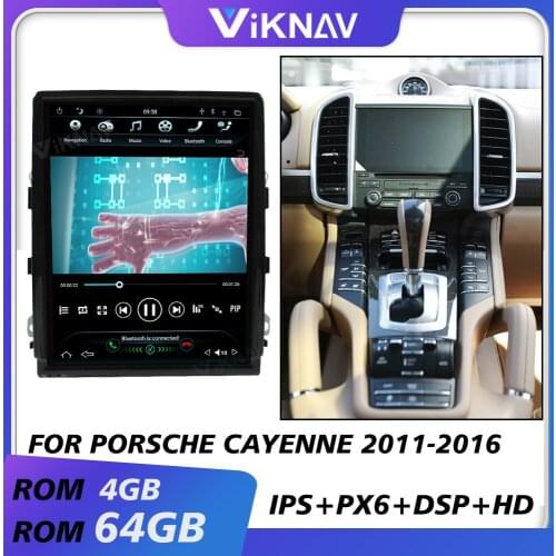Car gps navi multimedia player for Porsche Cayenne 2011-2016 android auto radio car audio tape recorder vertical screen