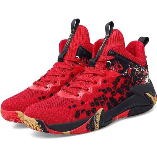 Unisex Basketball Shoes Men Sneakers Children High Top Outdoor Sports Trainers Women Gym Fitness Footwear Boys Training Flats