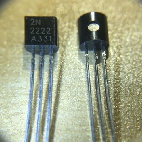 Free shipping 100pcs 2N2222 New 2N2222A TO-92 2N 2222A IC switching transistors