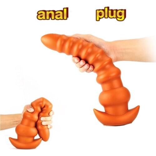 Huge Silicone Anal Plugs Butt Plug Anal Beads Big Dildo Stimulate Women G-Spot Masturbation Sex Toys For Men Prostate Massager