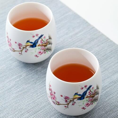 Jingdezhen tea set set household tea maker living room reception ceramic small set gift box teapot teacup simplicity