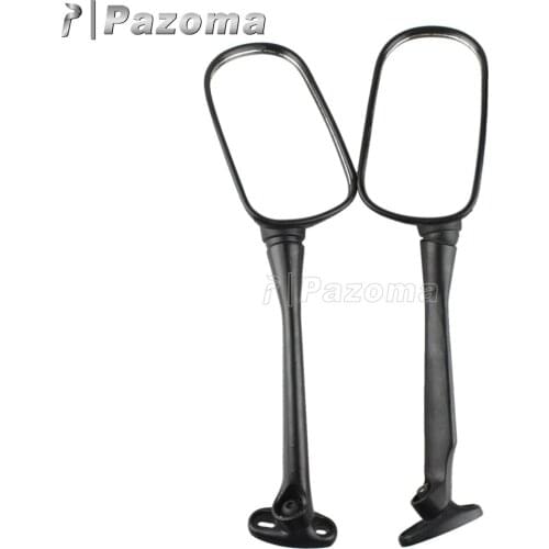 Black Right & Left Side Rear View Mirrors Motorbike Replacement Mirror for Honda CBR250 2011-2012 CB1300S 2003-2012