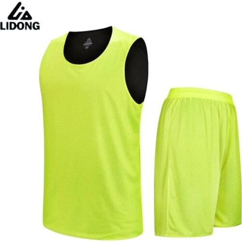 Kids Reversible Basketball Jersey Sets Boys Youth Child Kits Sports Training Suit Shirts Shorts Quick Dry Jerseys Uniforms